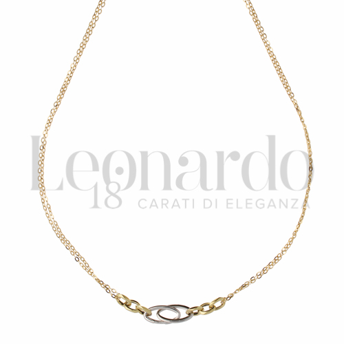 Lunghezza 45 cm in Oro Giallo e Oro Bianco da 2,8gr.
