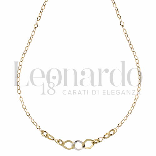 Lunghezza 45 cm in Oro Giallo e Oro Bianco da 3,4gr.