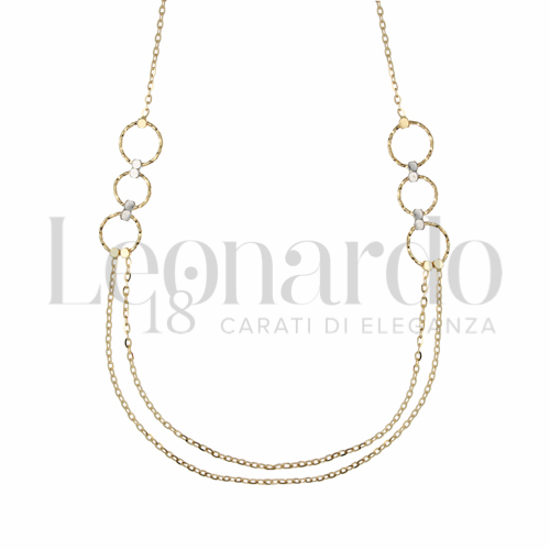Lunghezza 45 cm in Oro Giallo e Oro Bianco da 4,4gr.