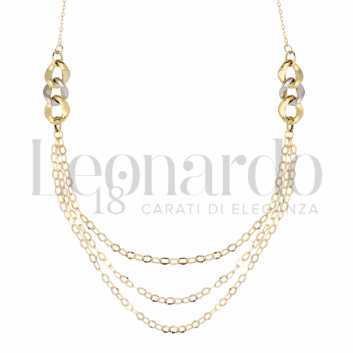 Lunghezza 45 cm in Oro Giallo e Oro Bianco da 5,8gr.