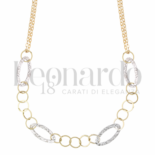Lunghezza 45 cm in Oro Giallo e Oro Bianco da 2,5gr.