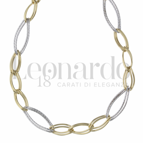 Lunghezza 45 cm in Oro Giallo e Oro Bianco da 9,5gr.