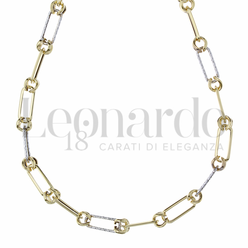 Lunghezza 45 cm in Oro Giallo e Oro Bianco da 6,7gr.