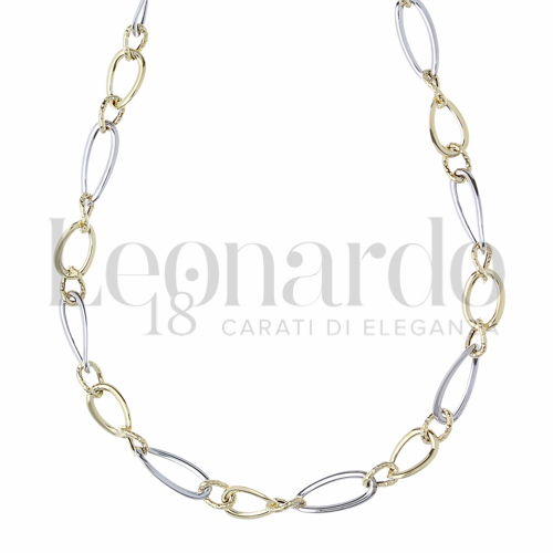Lunghezza 45 cm in Oro Giallo e Oro Bianco da 7gr.
