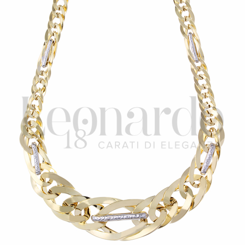 Lunghezza 45 cm in Oro Giallo e Oro Bianco da 10,5gr.