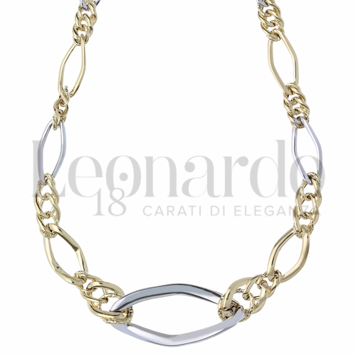 Lunghezza 45 cm in Oro Giallo e Oro Bianco da 6,8gr.