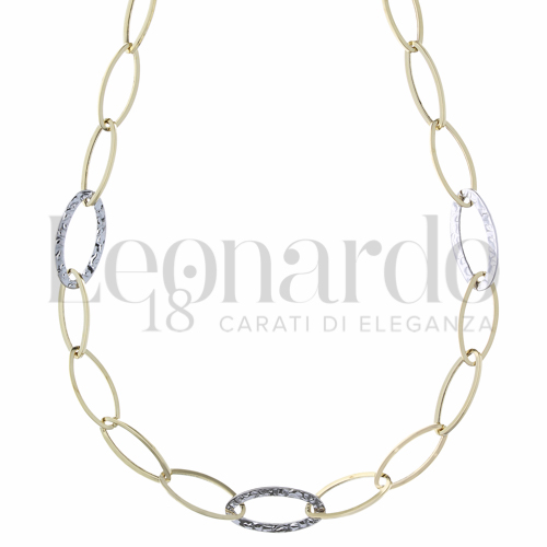 Lunghezza 45 cm in Oro Giallo e Oro Bianco da 4,8gr.