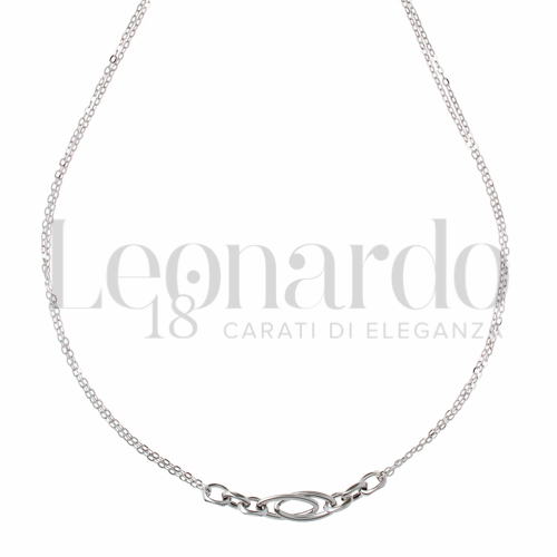 Lunghezza 45 cm in Oro Bianco da 2,7gr.