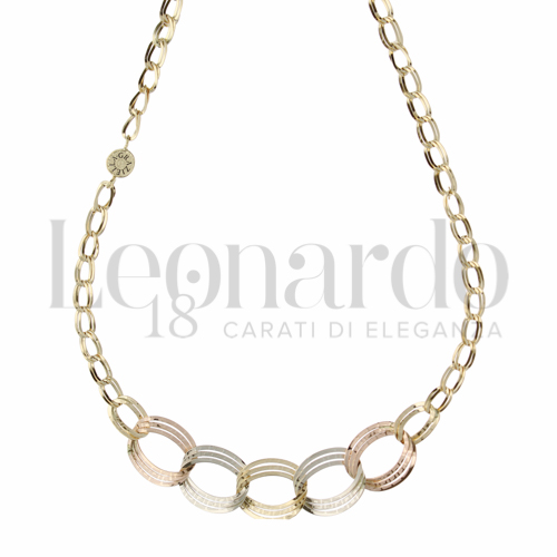 Lunghezza 45 cm in Oro Giallo, Oro Bianco e Oro Rosa da 5gr.