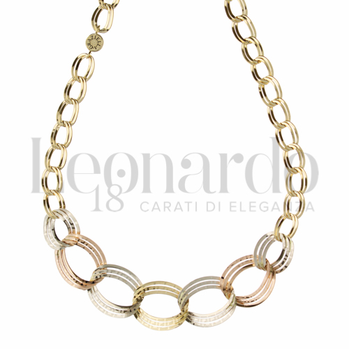 Lunghezza 45 cm in Oro Giallo, Oro Bianco e Oro Rosa da 9gr.