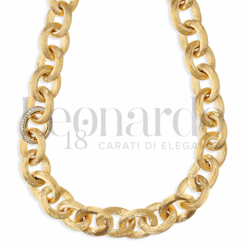 Lunghezza 60 cm con Zircone bianco in Oro Giallo da 93,8gr.