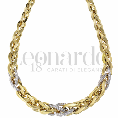 Lunghezza 48 cm con Zircone bianco in Oro Giallo da 22,2gr.