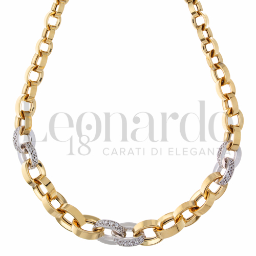 Lunghezza 45 cm con Zircone bianco in Oro Giallo da 18,2gr.