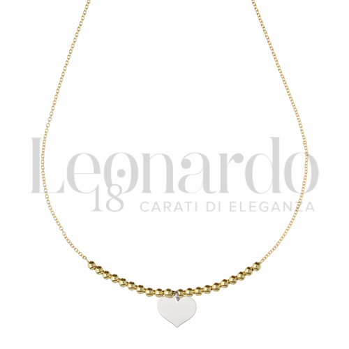 Forma o finitura Cuore in Oro Giallo e Oro Bianco da 3,2gr.