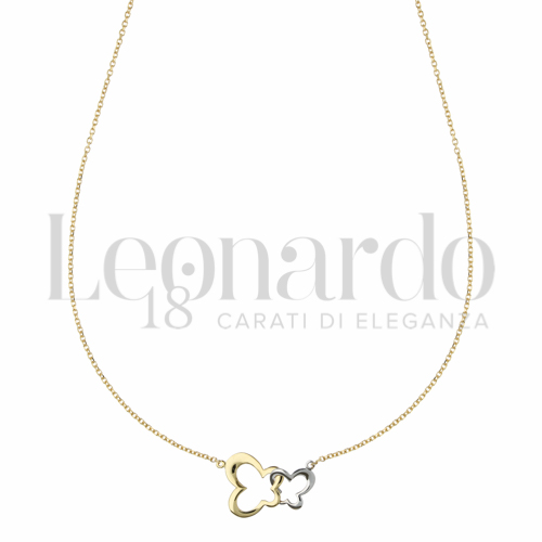 Forma o finitura Farfalla in Oro Giallo e Oro Bianco da 1,9gr.