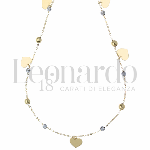 Forma o finitura Cuore in Oro Giallo e Oro Bianco da 3,4gr.