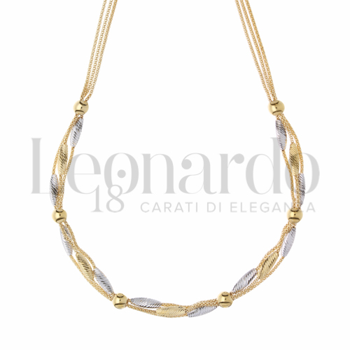 Forma o finitura Diamantata in Oro Giallo e Oro Bianco da 10,9gr.