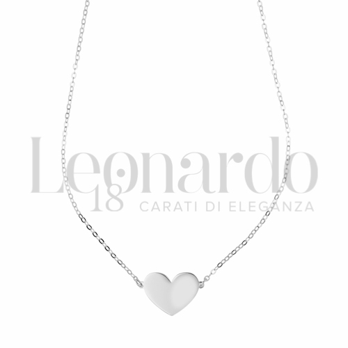 Forma o finitura Cuore in Oro Bianco da 2,1gr.