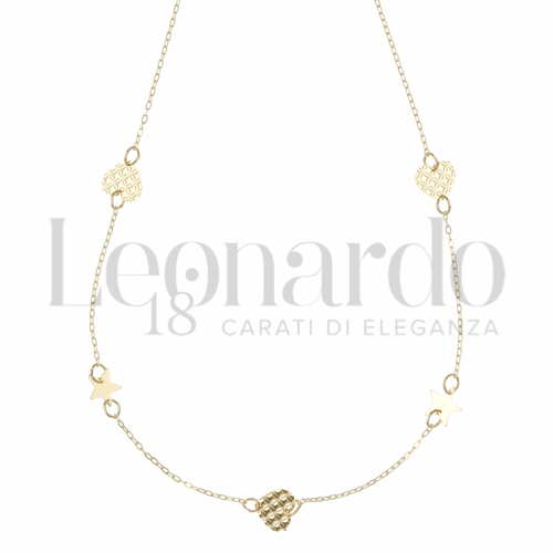 Forma o finitura Cuore e Stella in Oro Giallo da 1,8gr.