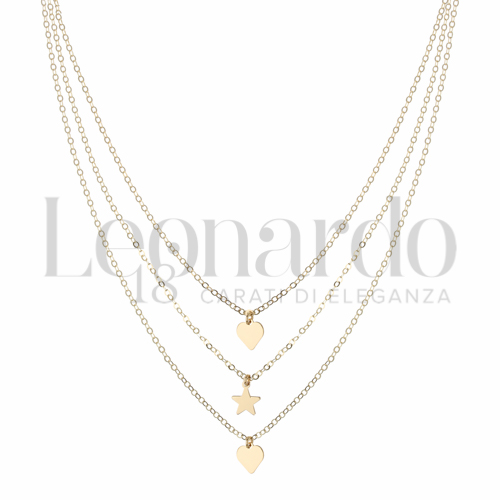 Forma o finitura Cuore e Stella in Oro Giallo da 3,8gr.