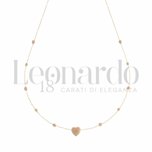 Forma o finitura Cuore in Oro Rosa e Oro Giallo da 1,9gr.