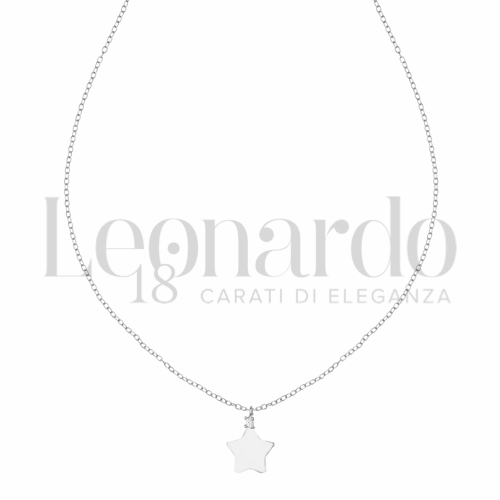 Forma o finitura Stella con Zircone bianco in Oro Bianco da 2gr.