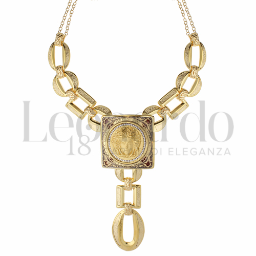 con Zircone bianco in Oro Giallo da 70gr.