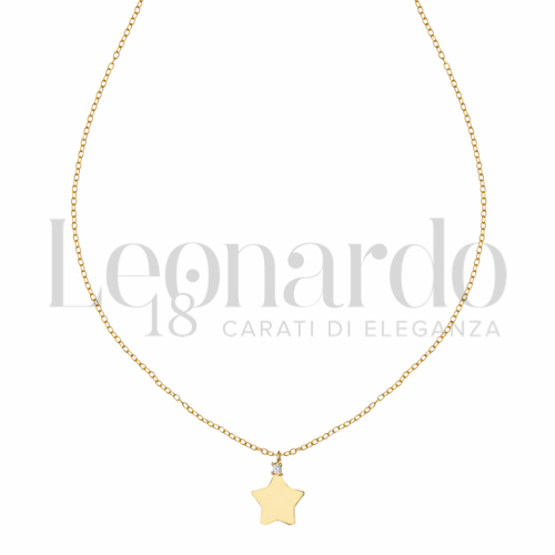 Forma o finitura Stella con Zircone bianco in Oro Giallo da 1,9gr.