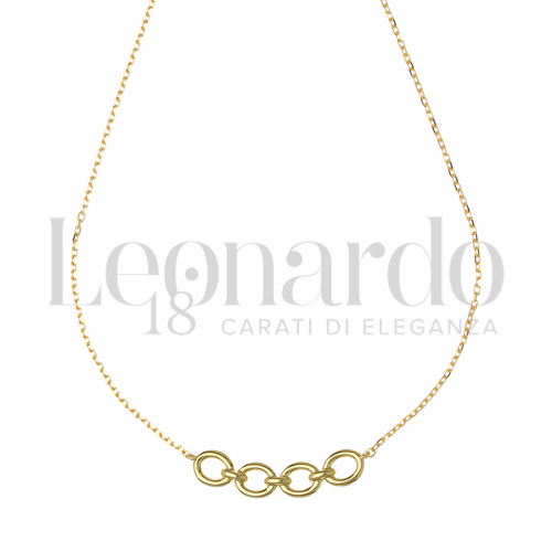 Forma o finitura Lucida con Zircone bianco in Oro Giallo da 3gr.