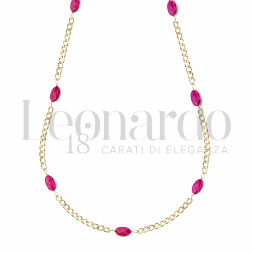 con Pietra rossa in Oro Giallo da 1,8gr.