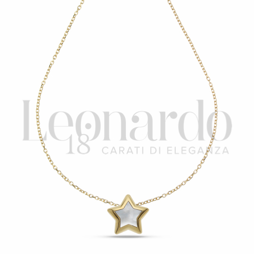 Forma o finitura Stella con Madreperla in Oro Giallo da 2,5gr.