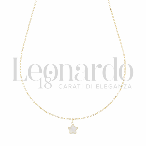 Forma o finitura Stella con Madreperla in Oro Giallo da 1gr.