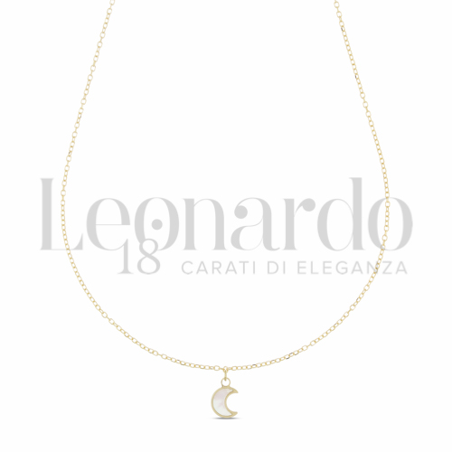 Forma o finitura Luna con Madreperla in Oro Giallo da 1gr.