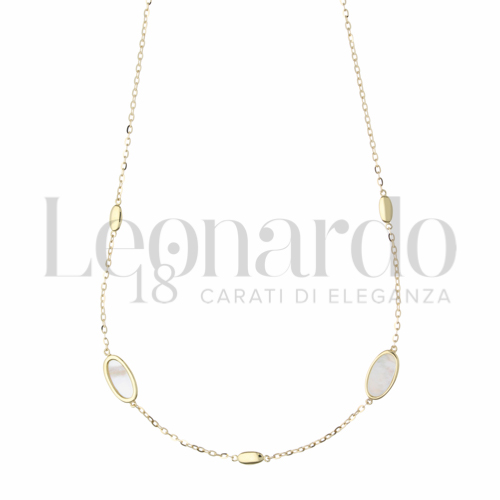 Forma o finitura Ovale con Madreperla in Oro Giallo da 4,1gr.