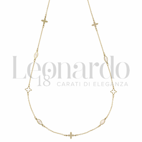 Forma o finitura Foglia con Madreperla in Oro Giallo da 1,9gr.