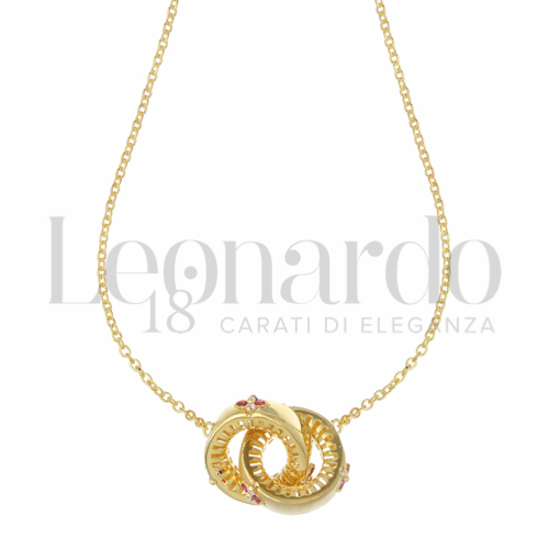 con Zircone rosa Light in Oro Giallo da 9,2gr.