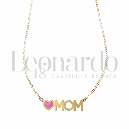 con Smalto rosa in Oro Giallo da 2gr.