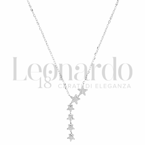 Forma o finitura Stella con Resina e zirconi in Oro Bianco da 1,6gr.