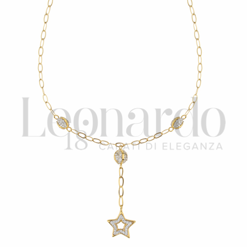 Forma o finitura Stella con Resina e zirconi in Oro Giallo da 2,5gr.