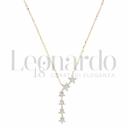 Forma o finitura Stella con Resina e zirconi in Oro Giallo da 1,7gr.