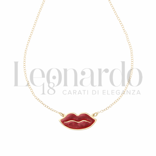Forma o finitura Lucida con Smalto Rosso Perlato in Oro Giallo da 2,4gr.