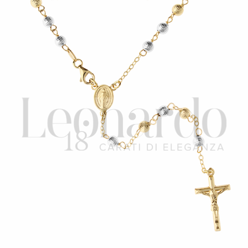 4 mm Diametro sfere in Oro Giallo e Oro Bianco da 11,3gr.
