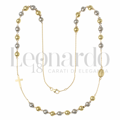 5 mm Diametro sfere in Oro Giallo e Oro Bianco da 4,9gr.
