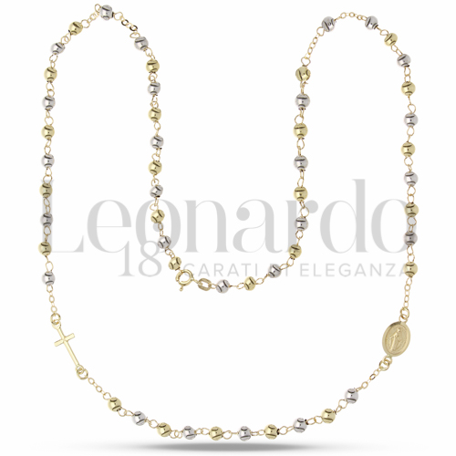 4 mm Diametro sfere in Oro Giallo e Oro Bianco da 6,2gr.