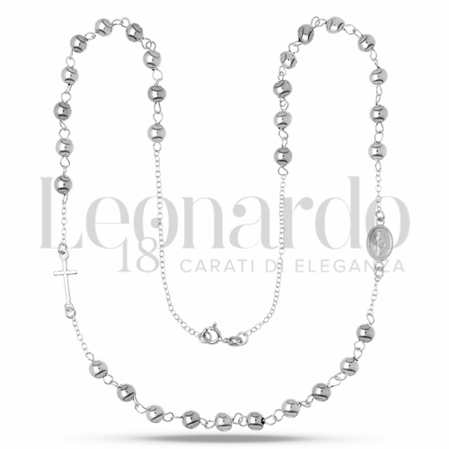Collane Rosario girocollo ammagliato in Oro 18 Carati Lunghezza: 50 cm Diametro sfere: 5 mm Finitura o colore: Lucida 6,4g