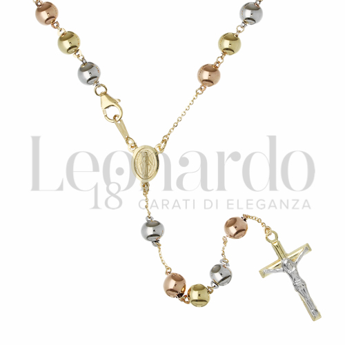 6 mm Diametro sfere in Oro Giallo, Oro Bianco e Oro Rosa da 13gr.