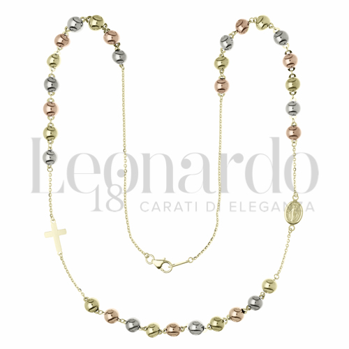 5 mm Diametro sfere in Oro Giallo, Oro Bianco e Oro Rosa da 4,9gr.