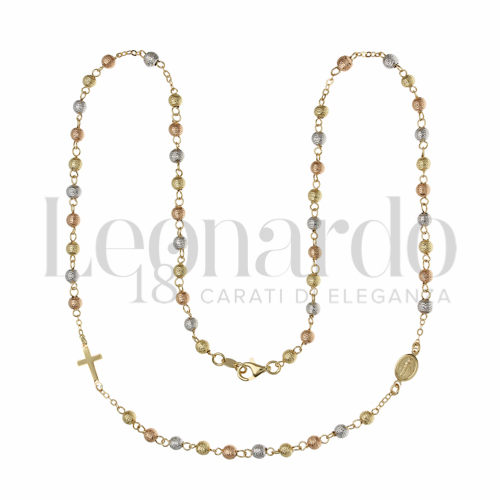 4 mm Diametro sfere in Oro Giallo, Oro Bianco e Oro Rosa da 8,9gr.