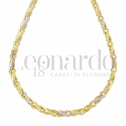 in Oro Giallo e Oro Bianco da 14,1gr.