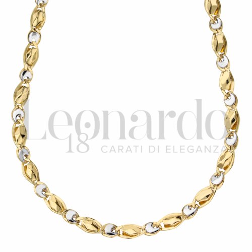 Media in Oro Giallo e Oro Bianco da 12,8gr.